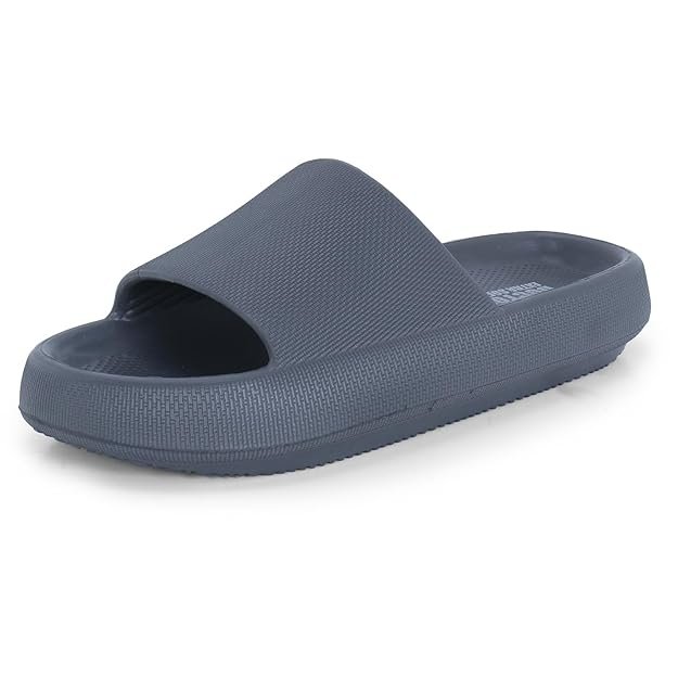 Men's Classic Ultra Soft Sliders/Slippers with Cushion FootBed for Adult | Comfortable & Light Weight | Stylish & Anti-Skid | Waterproof & Everyday Flip Flops for Gents/Boys D-504